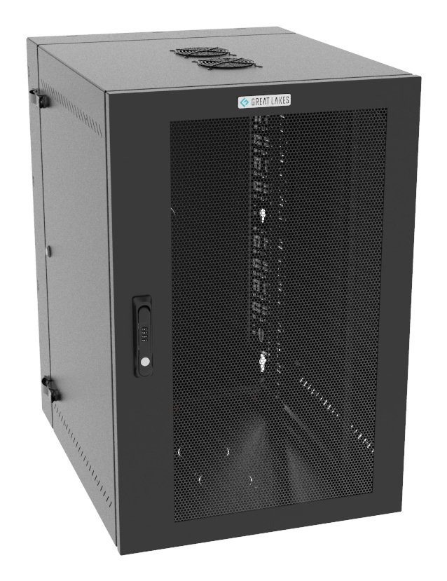 Vertiv Corp VR Rack GL36WMCMM-B-SC-AF-CM cabinet 19U Wall mounted Black L36WMCMMBSCAFCM
