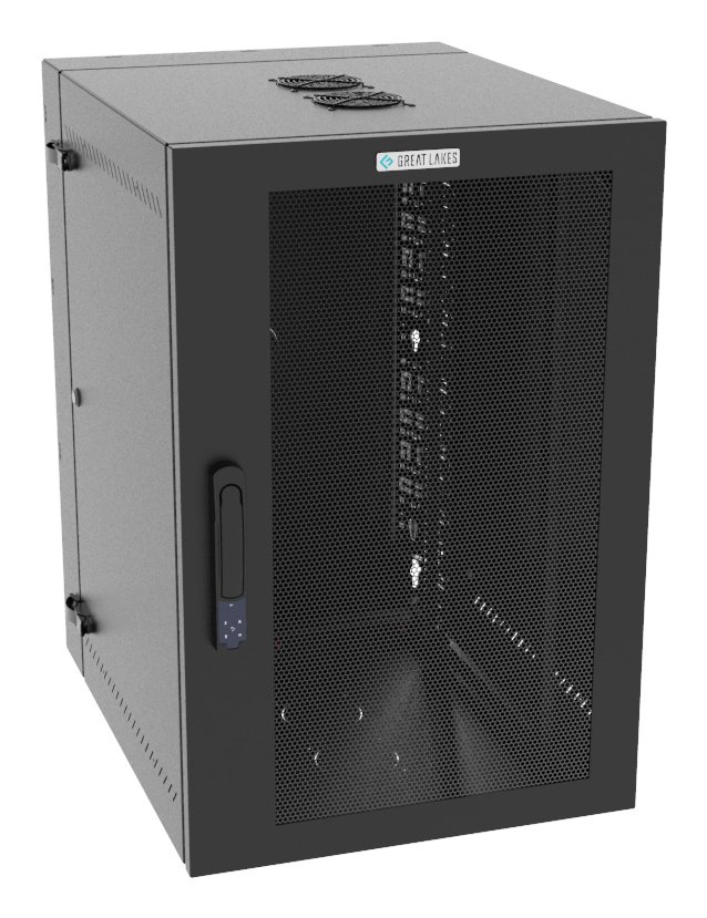 Vertiv Corp VR Rack GL36WMCMM-B-SE-AF-CM cabinet 19U Wall mounted Black L36WMCMMBSEAFCM