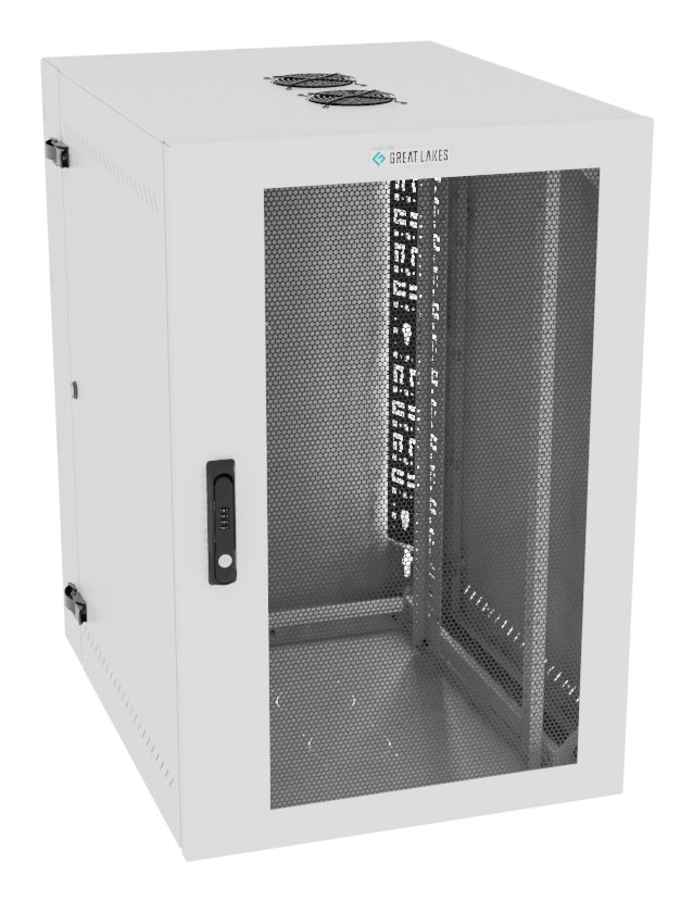 Vertiv Corp VR Rack GL36WMCMM-W-SC-AF-CM cabinet 19U Wall mounted White L36WMCMMWSCAFCM