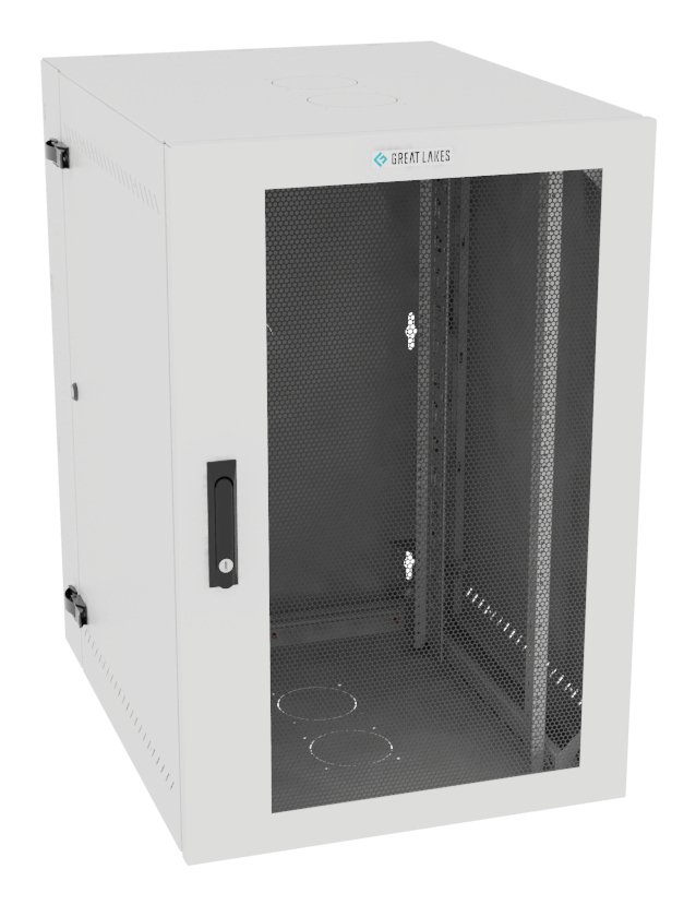 Vertiv Corp VR Rack GL36WMCMM-W-SH-00-00 cabinet 19U Wall mounted White L36WMCMMWSH0000