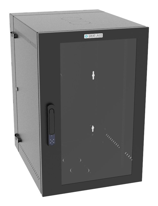 Vertiv Corp VR Rack GL36WMCMP-B-SE-00-00 cabinet 19U Wall mounted Black L36WMCMPBSE0000