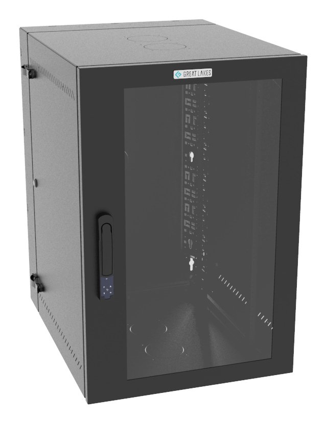 Vertiv Corp VR Rack GL36WMCMP-B-SE-00-CM cabinet 19U Wall mounted Black L36WMCMPBSE00CM