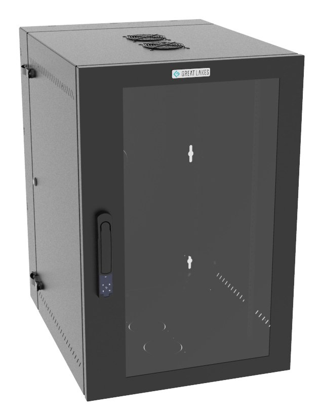 Vertiv Corp VR Rack GL36WMCMP-B-SE-AF-00 cabinet 19U Wall mounted Black L36WMCMPBSEAF00