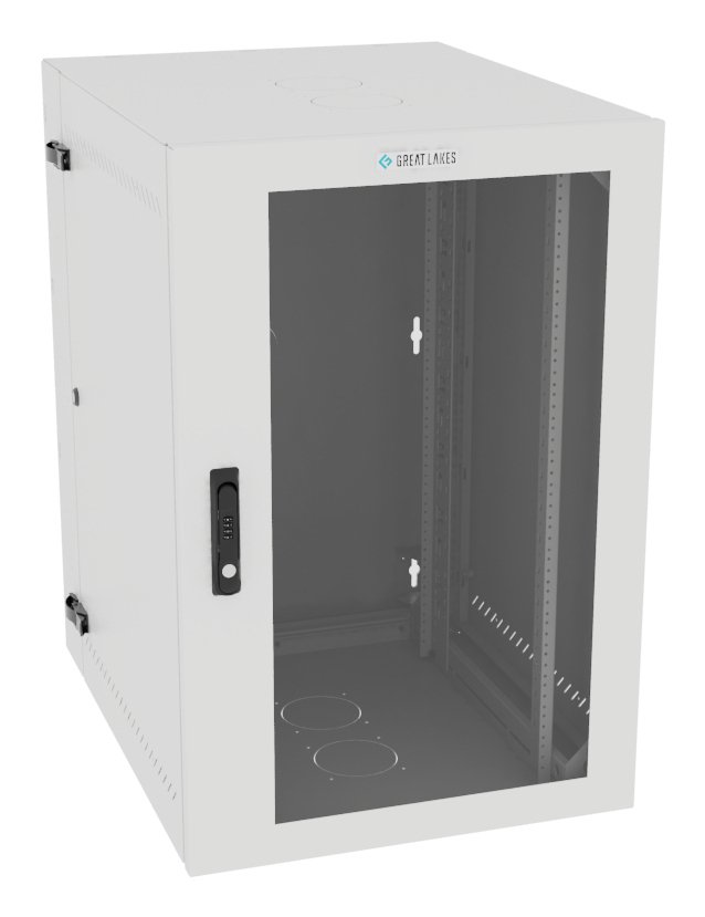 Vertiv Corp VR Rack GL36WMCMP-W-SC-00-00 cabinet 19U Wall mounted White L36WMCMPWSC0000