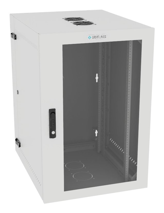 Vertiv Corp VR Rack GL36WMCMP-W-SC-AF-00 cabinet 19U Wall mounted White L36WMCMPWSCAF00