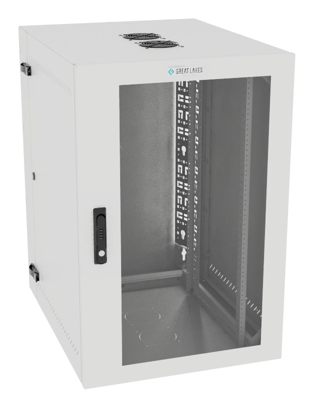 Vertiv Corp VR Rack GL36WMCMP-W-SC-AF-CM cabinet 19U Wall mounted White L36WMCMPWSCAFCM