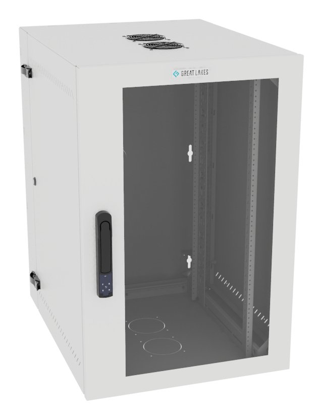 Vertiv Corp VR Rack GL36WMCMP-W-SE-AF-00 cabinet 19U Wall mounted White L36WMCMPWSEAF00