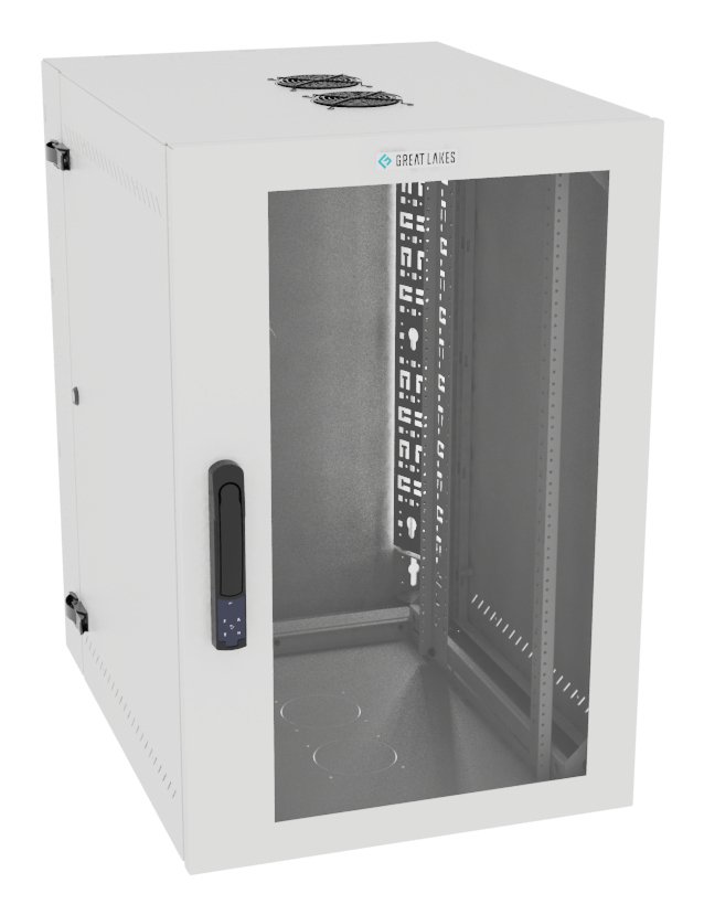 Vertiv Corp VR Rack GL36WMCMP-W-SE-AF-CM cabinet 19U Wall mounted White L36WMCMPWSEAFCM