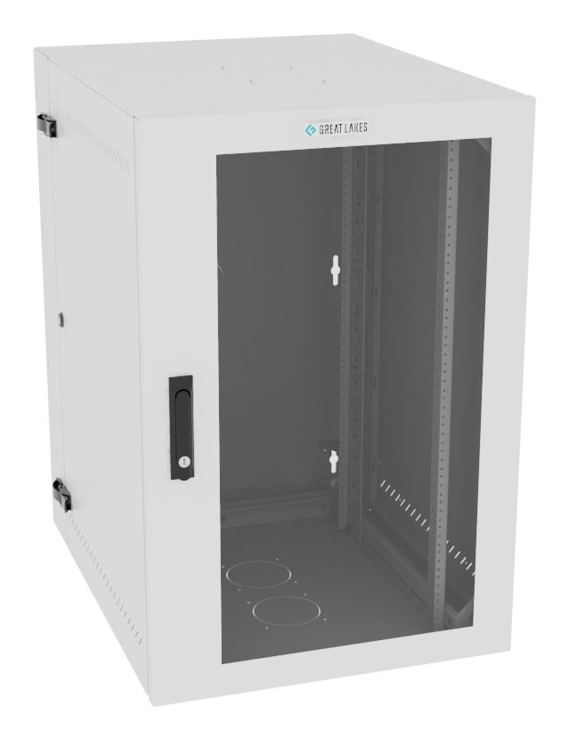 Vertiv Corp VR Rack GL36WMCMP-W-SH-00-00 cabinet 19U Wall mounted White L36WMCMPWSH0000