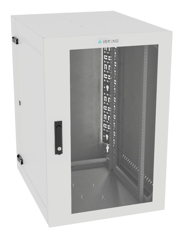 Vertiv Corp VR Rack GL36WMCMP-W-SH-00-CM cabinet 19U Wall mounted White L36WMCMPWSH00CM