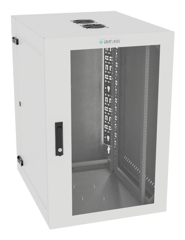 Vertiv Corp VR Rack GL36WMCMP-W-SH-AF-CM cabinet 19U Wall mounted White L36WMCMPWSHAFCM