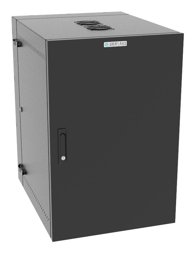 Vertiv Corp VR Rack GL36WMCMS-B-SH-AF-00 cabinet 19U Wall mounted Black L36WMCMSBSHAF00