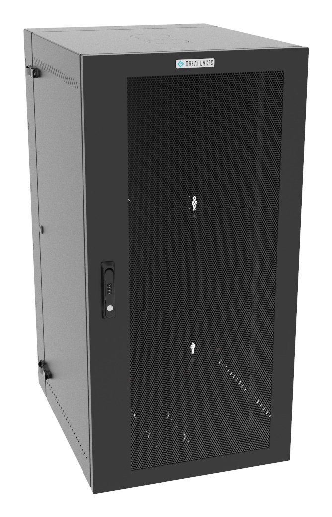 Vertiv Corp VR Rack GL48WMCMM-B-SC-00-00 cabinet 25U Wall mounted Black L48WMCMMBSC0000