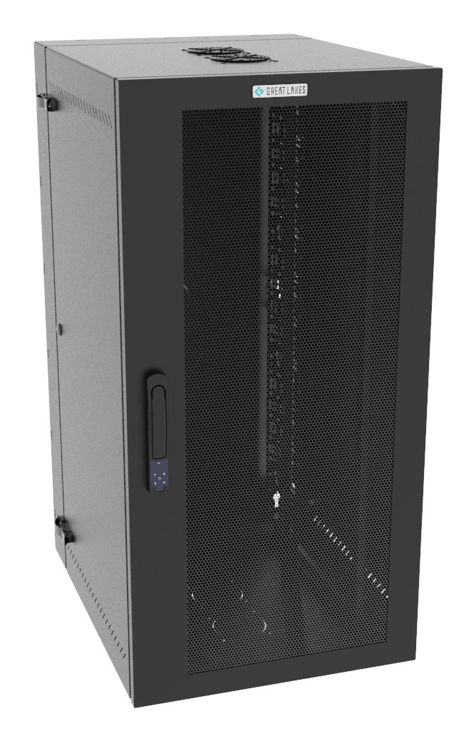 Vertiv Corp VR Rack GL48WMCMM-B-SE-AF-CM cabinet 25U Wall mounted Black L48WMCMMBSEAFCM