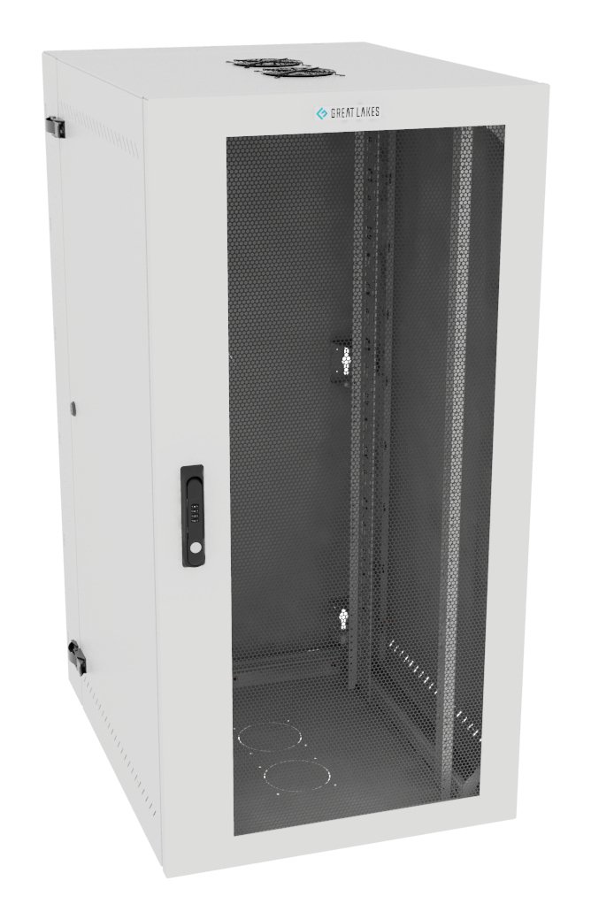 Vertiv Corp VR Rack GL48WMCMM-W-SC-AF-00 cabinet 25U Wall mounted White L48WMCMMWSCAF00