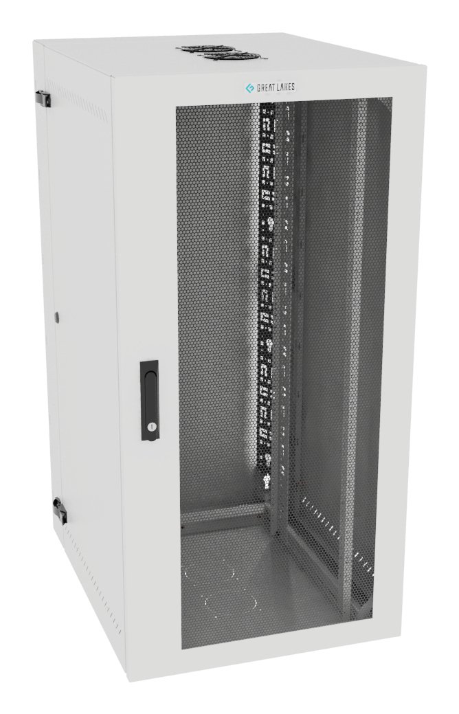 Vertiv Corp VR Rack GL48WMCMM-W-SH-AF-CM cabinet 25U Wall mounted White L48WMCMMWSHAFCM