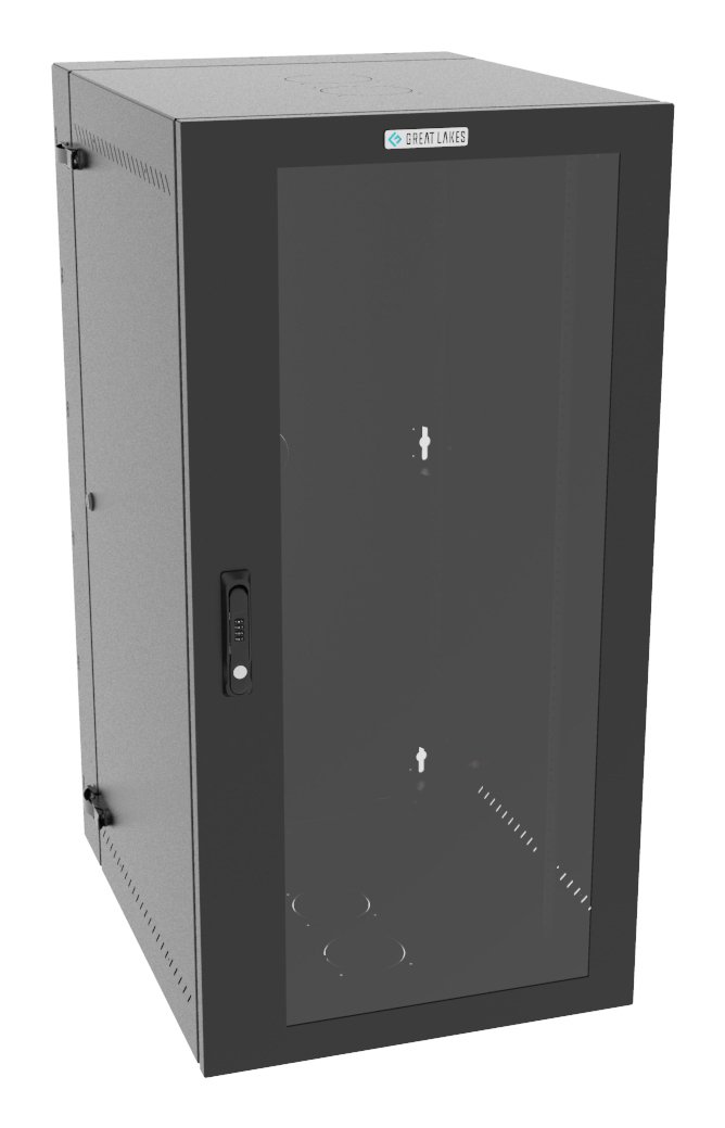 Vertiv Corp VR Rack GL48WMCMP-B-SC-00-00 cabinet 25U Wall mounted Black L48WMCMPBSC0000