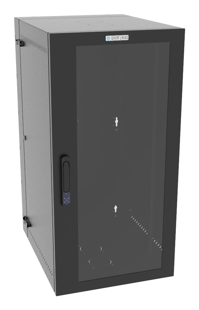 Vertiv Corp VR Rack GL48WMCMP-B-SE-00-00 cabinet 25U Wall mounted Black L48WMCMPBSE0000