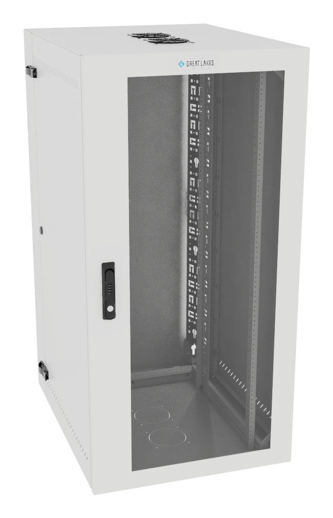 Vertiv Corp VR Rack GL48WMCMP-W-SC-AF-CM cabinet 25U Wall mounted White L48WMCMPWSCAFCM