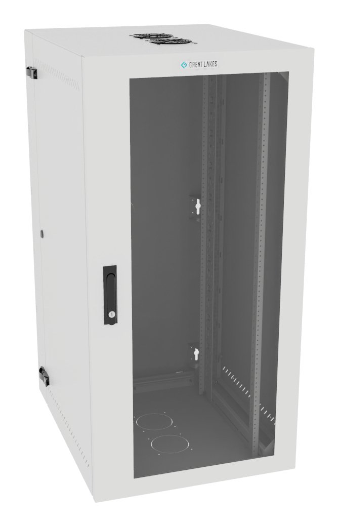 Vertiv Corp VR Rack GL48WMCMP-W-SH-AF-00 cabinet 25U Wall mounted White L48WMCMPWSHAF00