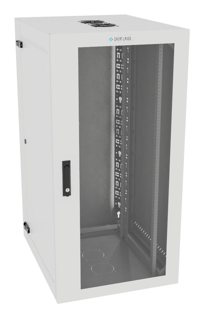 Vertiv Corp VR Rack GL48WMCMP-W-SH-AF-CM cabinet 25U Wall mounted White L48WMCMPWSHAFCM