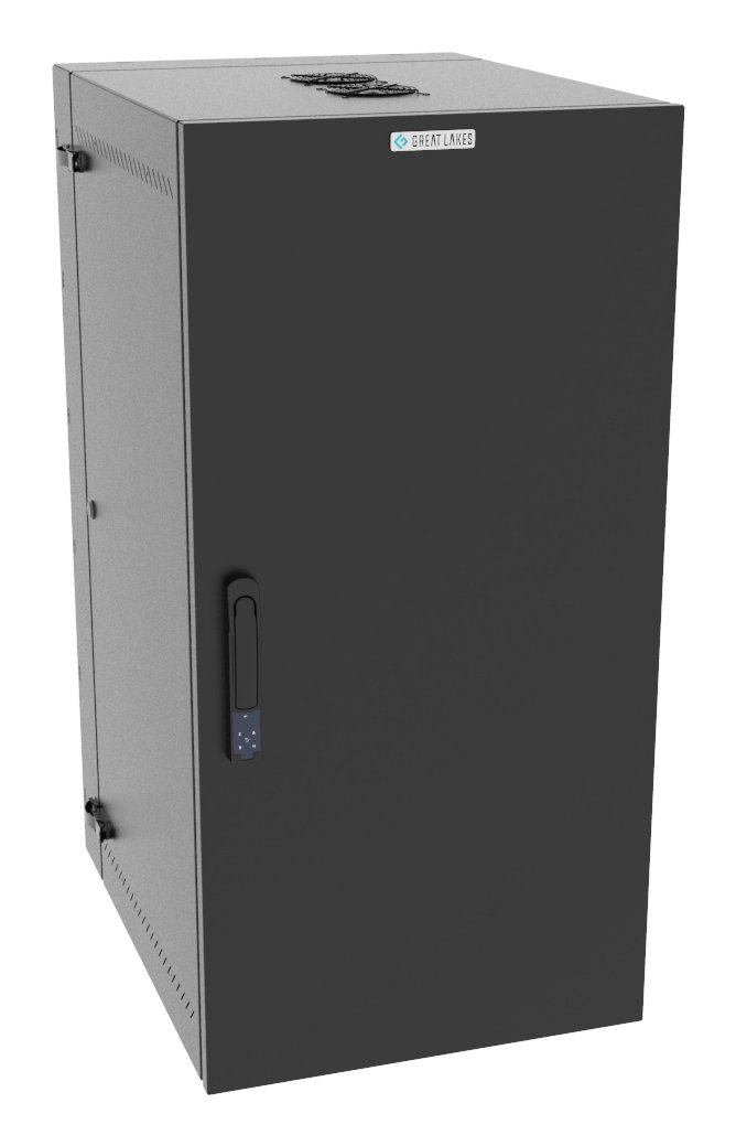 Vertiv Corp VR Rack GL48WMCMS-B-SE-AF-CM cabinet 25U Wall mounted Black L48WMCMSBSEAFCM