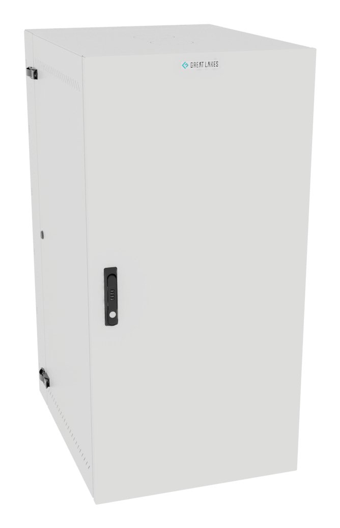 Vertiv Corp VR Rack GL48WMCMS-W-SC-00-00 cabinet 25U Wall mounted White L48WMCMSWSC0000
