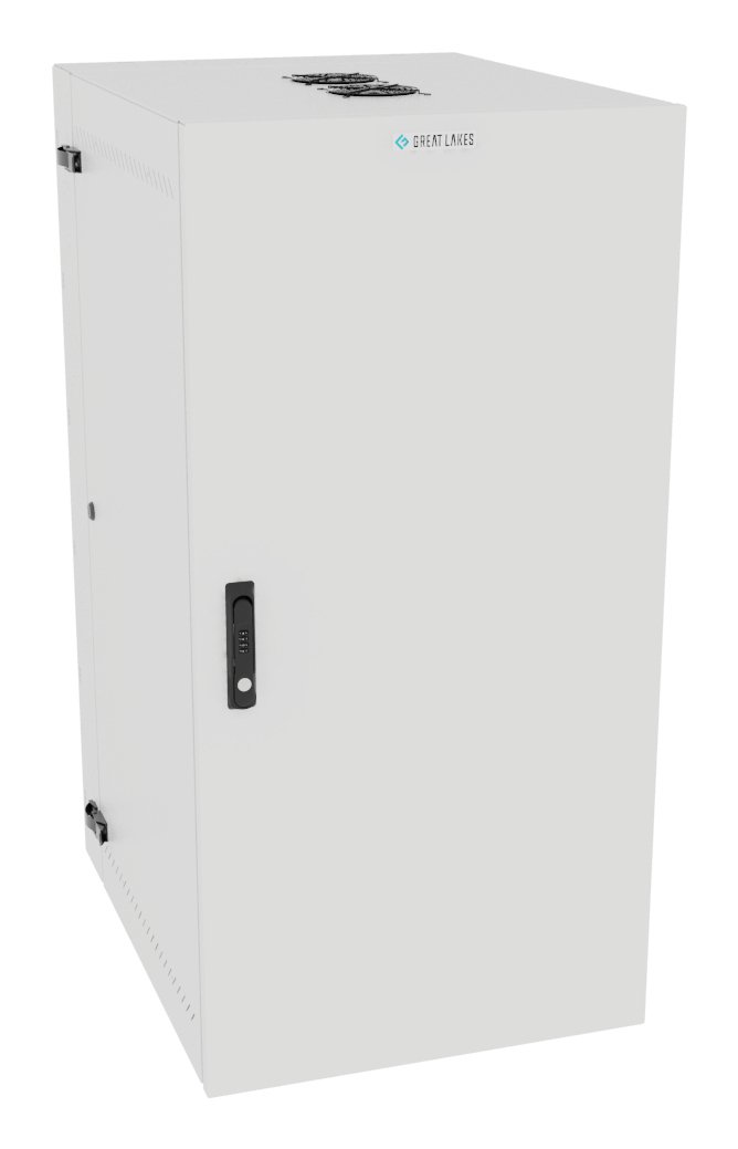 Vertiv Corp VR Rack GL48WMCMS-W-SC-AF-CM cabinet 25U Wall mounted White L48WMCMSWSCAFCM