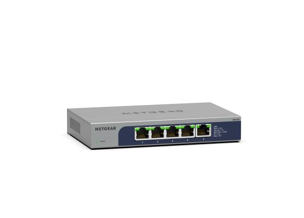 NETGEAR MS105-100EUS Unmanaged 2.5G Ethernet (100/1000/2500) Power over (PoE) 1U MS105100NAS