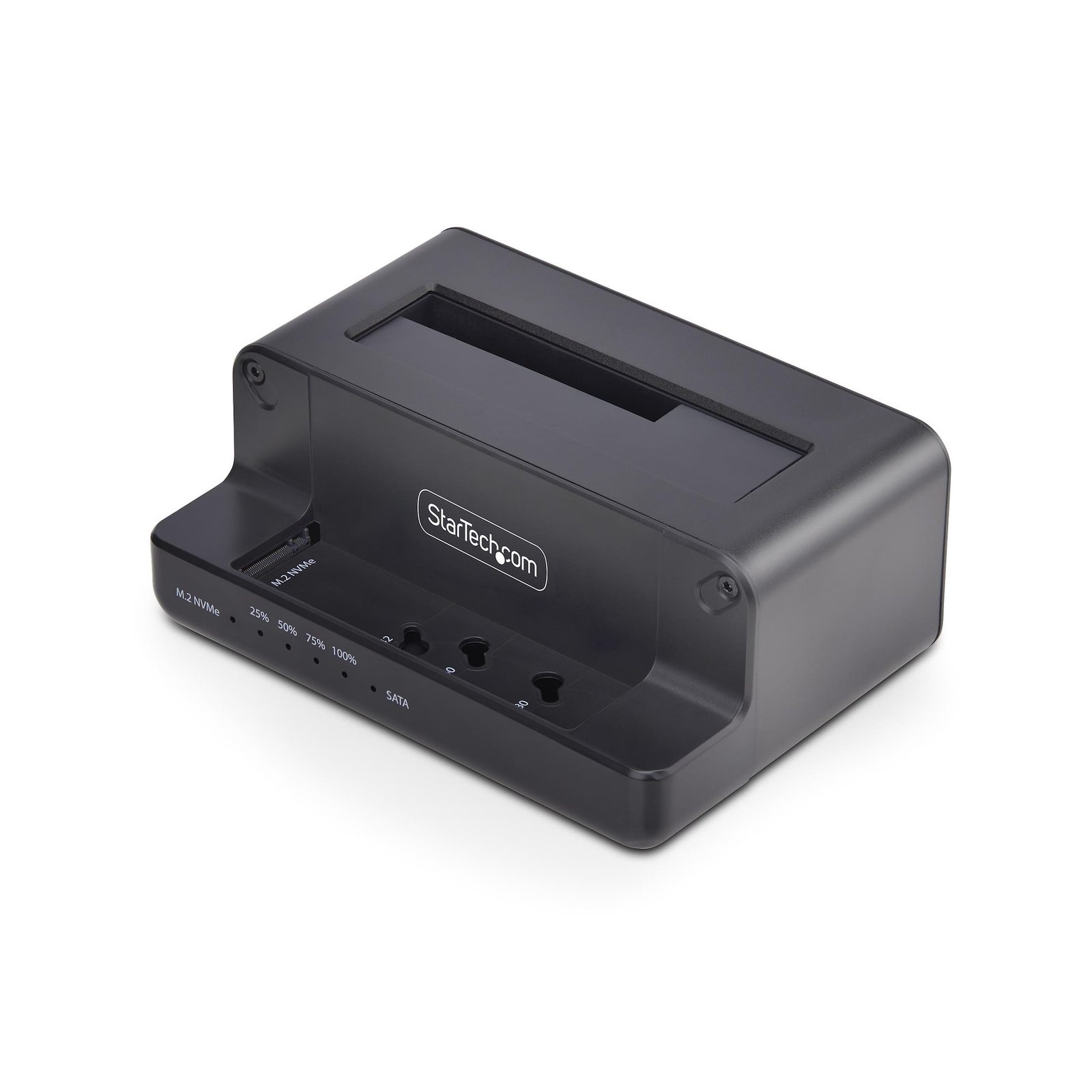 StarTech.com M.2 NVMe to 2.5/3.5" SATA Drive Duplicator, Dual Bay Standalone SSD Cloner/Drive Dock, N2M2SSDDUPLICAT