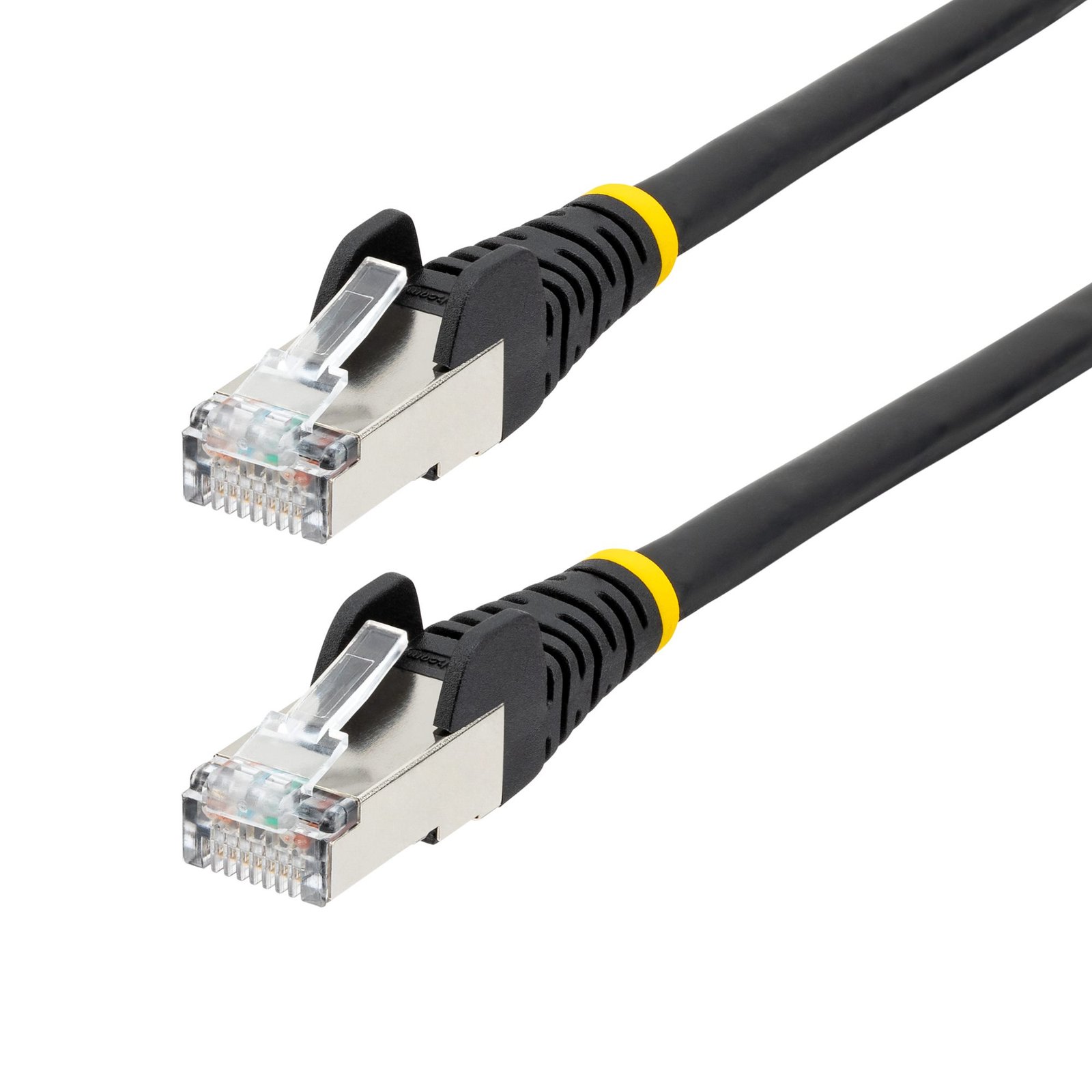 StarTech.com 1ft CAT6a Ethernet Cable - Black - Low Smoke Zero Halogen (LSZH) - 10GbE 500MHz 100W NLBK1FCAT6APATC