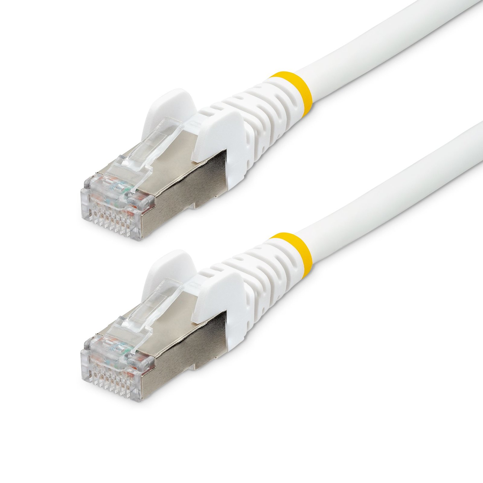StarTech.com 8ft CAT6a Ethernet Cable - White - Low Smoke Zero Halogen (LSZH) - 10GbE 500MHz 100W NLWH8FCAT6APCH