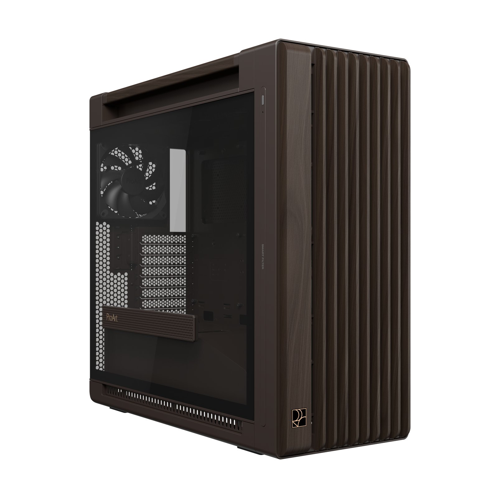 ASUS ProArt PA602 Wood Edition Retro Brown - Tempered Glass Panel Midi Tower PA602WOODTGBRN