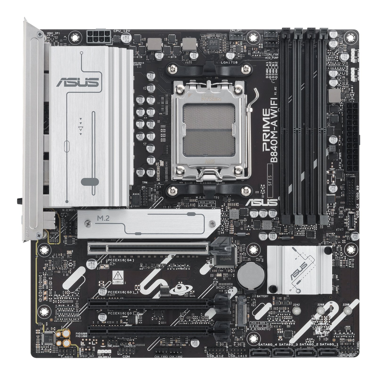 ASUS PRIME B840M-A WIFI-CSM motherboard AMD B840 Socket AM5 micro ATX PRIMEB840MAWICS