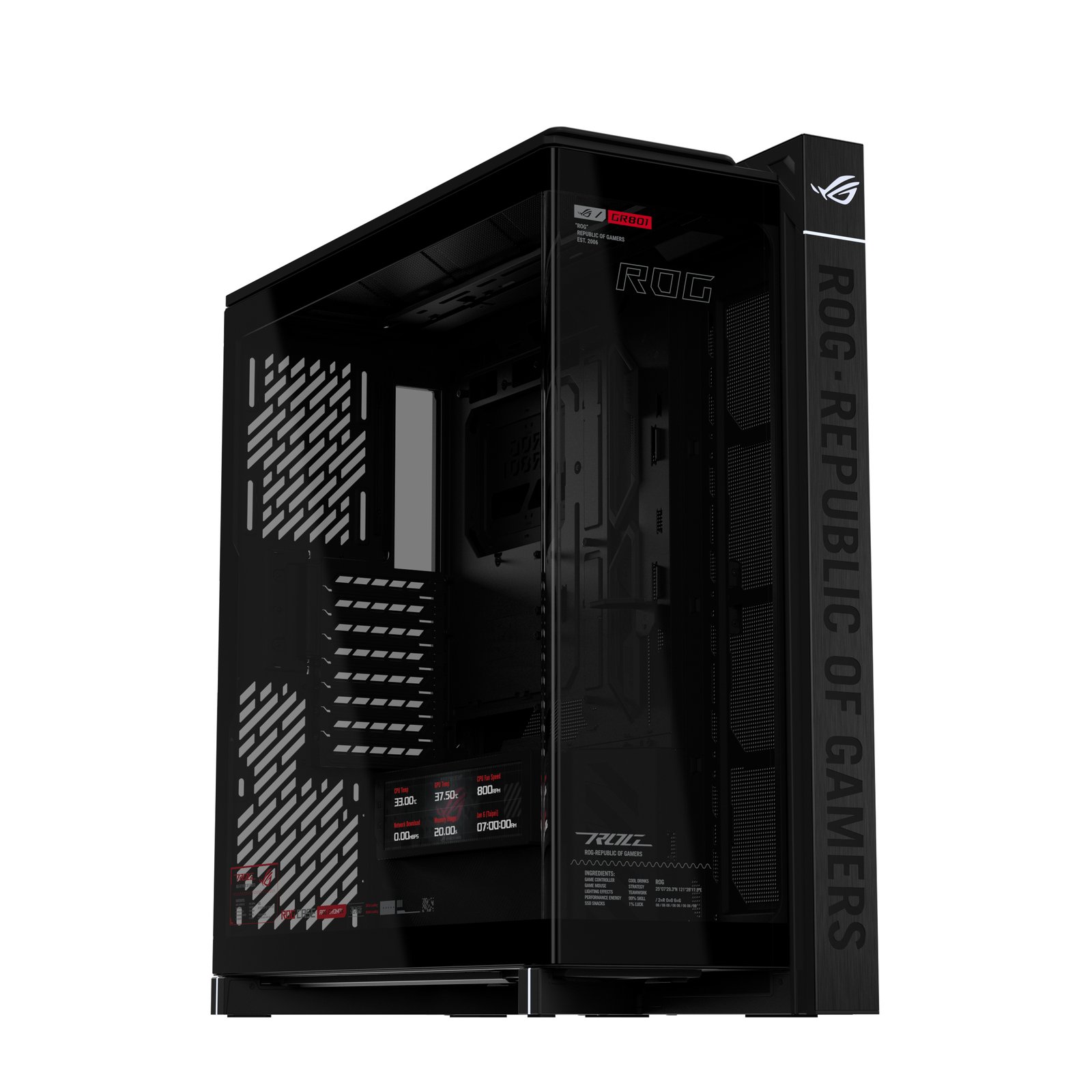 ASUS ROG CRONOX GR801 CURVE TG SCREEN BLACK Midi Tower ROGCRONOXGR801B