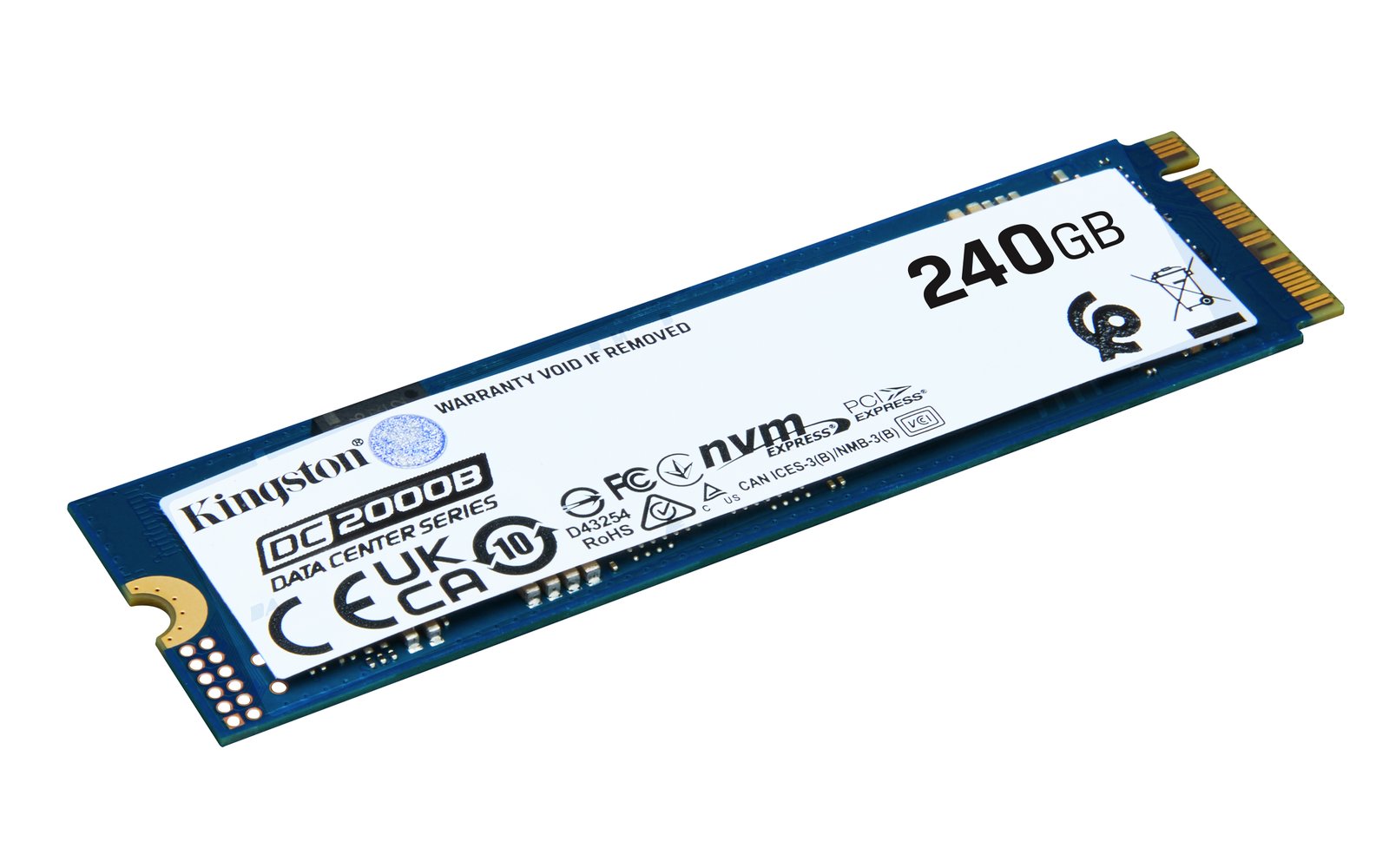 Kingston Technology 240G DC2000B PCIe 4.0 M.2 2280 Enterprise SSD (Non-Heatsink) SEDC2000BYM8240