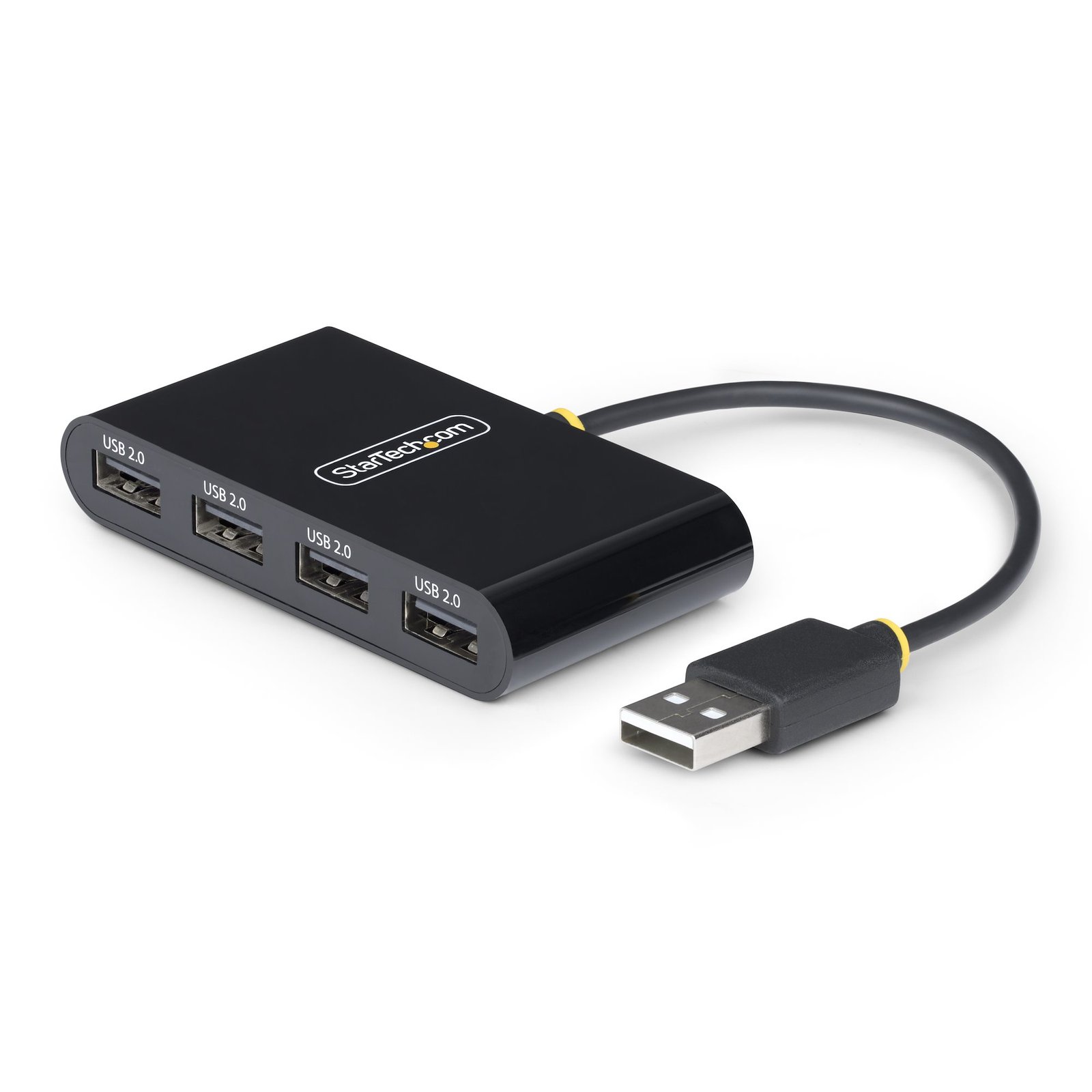 StarTech.com 4-Port USB 2.0 Hub, Bus Powered, Small Travel Mini Splitter, Portable Multi-Port ST4200MINI2USBH