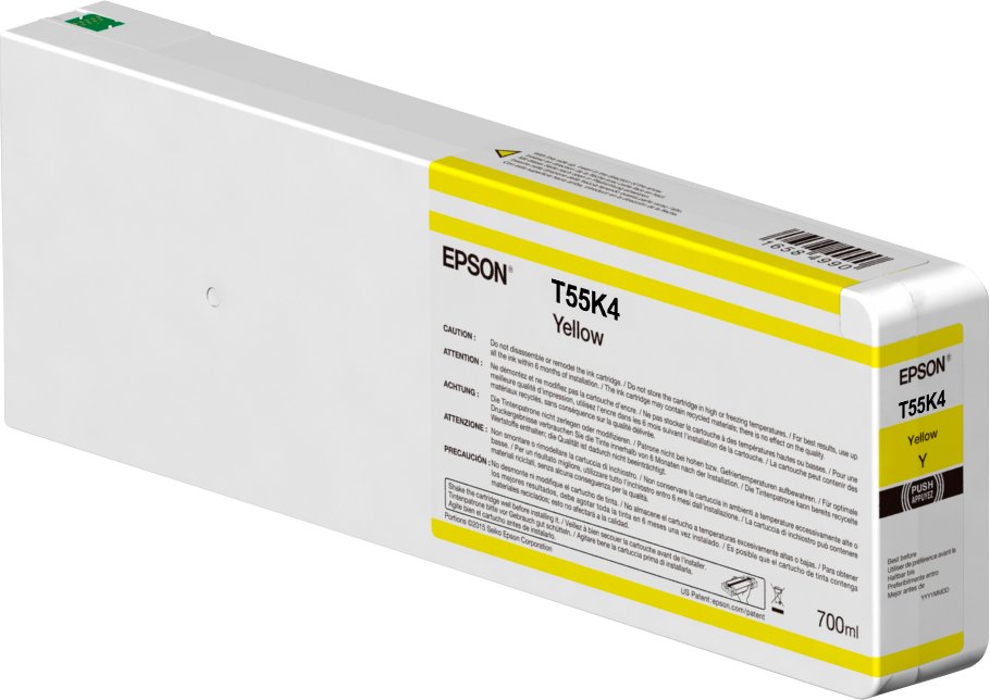 Epson America Print Singlepack Yellow T55K400 UltraChrome HDX/HD 700ml