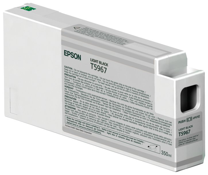 Epson America Print Singlepack Light Black T596700 UltraChrome HDR 350 ml