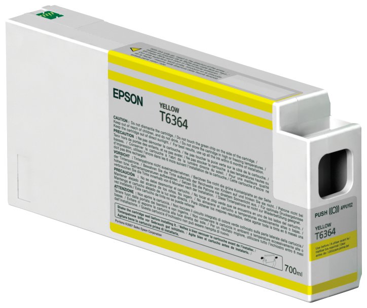 Epson America Print Singlepack Yellow T636400 UltraChrome HDR 700 ml