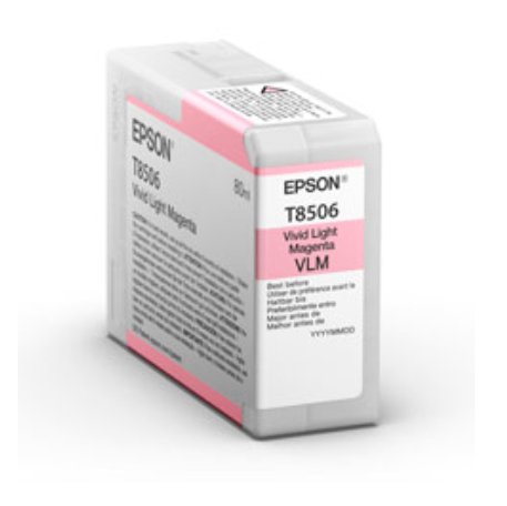 Epson America Print Singlepack Vivid Light Magenta T85060N UltraChrome HD ink 80ml