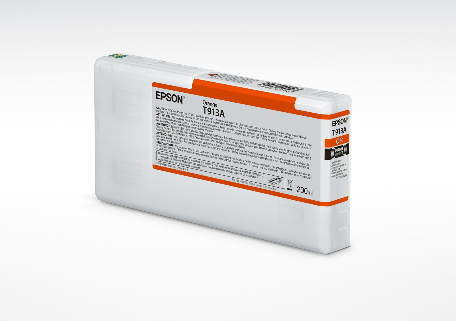 Epson America Print T913A Orange Ink Cartridge (200ml) T913A00