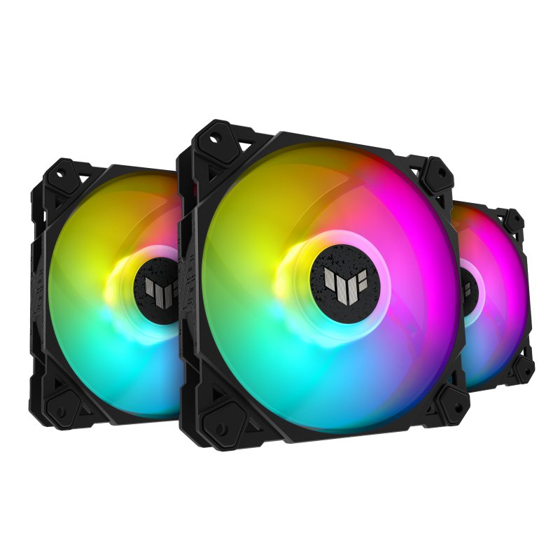 ASUS TUF GAMING TF120 ARGB 3IN1 Computer case Air cooler 12 cm Black TF120ARGB3IN1