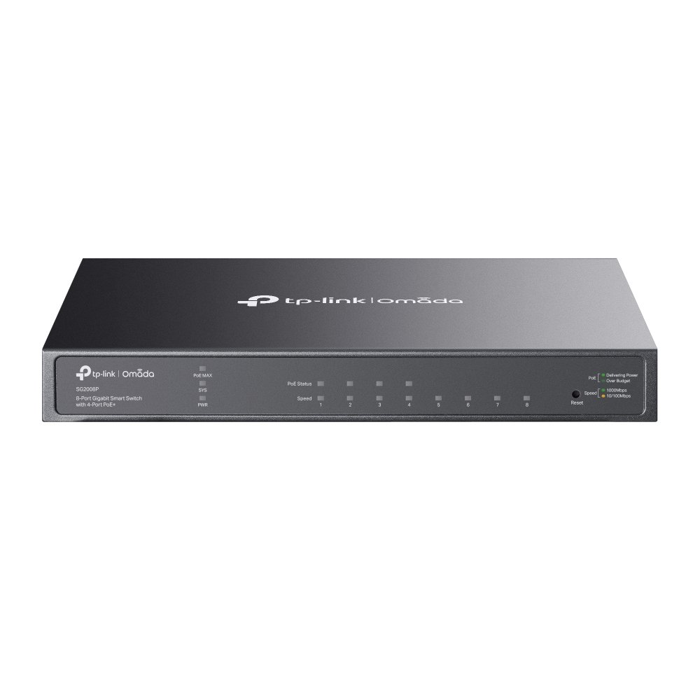 TP-Link Omada 8-Port Gigabit Smart Switch with 4-Port PoE+ TLSG2008P