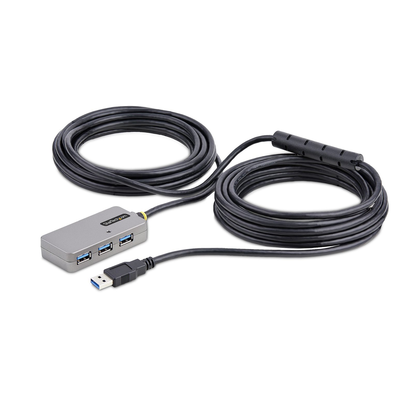 StarTech.com USB Extender Hub, 10m 3.0 Extension Cable with 4-Port USB-A Active/Bus Powered U01043USBEXTEND