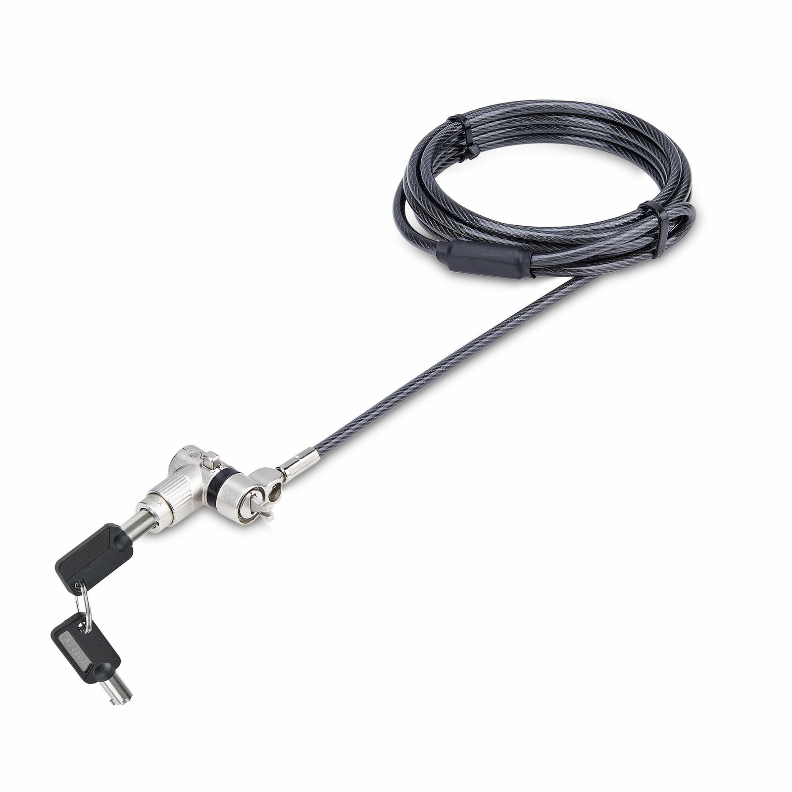 StarTech.com 25-Pack Universal Laptop Lock 6.6ft (2m), Master Keyed Locking Cable, Compatible UNIVMK25LAPTOPL