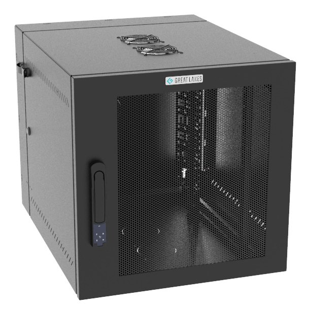 Vertiv Corp VR Rack GL24WMCMM-B-SE-AF-CM cabinet 12U Wall mounted Black WMCMMBSEAFCM