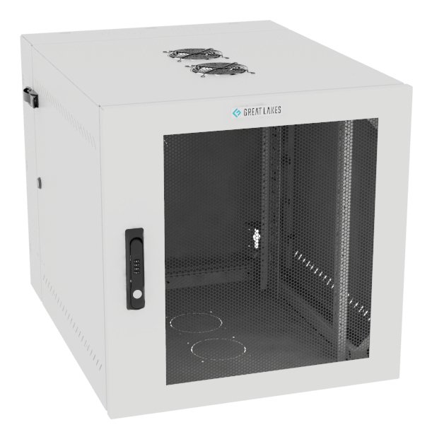 Vertiv Corp VR Rack GL24WMCMM-W-SC-AF-00 cabinet 12U Wall mounted White WMCMMWSCAF00