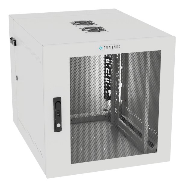 Vertiv Corp VR Rack GL24WMCMM-W-SC-AF-CM cabinet 12U Wall mounted White WMCMMWSCAFCM
