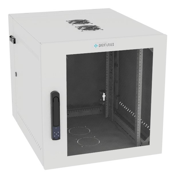 Vertiv Corp VR Rack GL24WMCMM-W-SE-AF-00 cabinet 12U Wall mounted White WMCMMWSEAF00